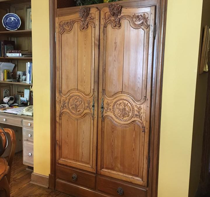 Home Decor Idea for Repurposed Armoire Doors